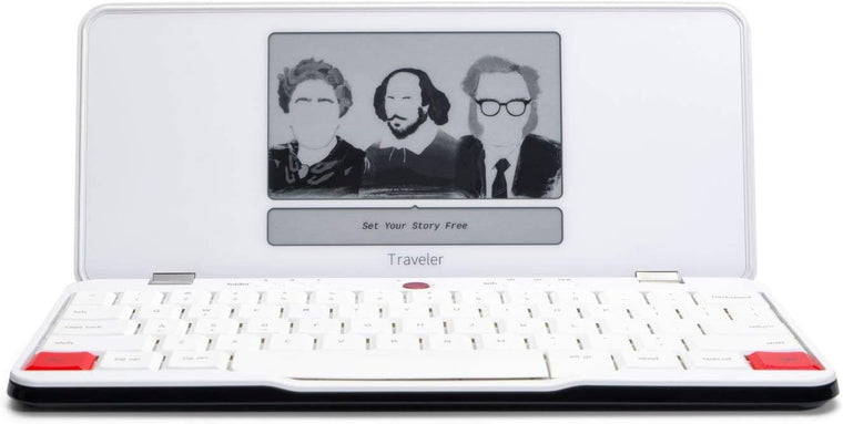 Freewrite Traveler Portable Smart Typewriter with E Ink Display, Full-Size Scissor-Switch Keyboard and Wi-Fi Cloud Connectivity for Distraction-Free Writing