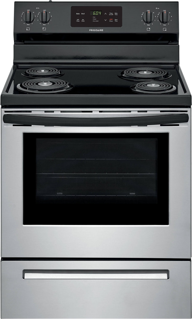 Frigidaire FFEF3016VS Freestanding Electric Range, 30×22 Stainless Steel Finish