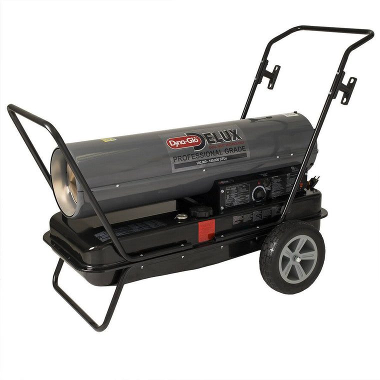 Dyna-Glo Delux KFA180DGD Forced-Air Kerosene Heater, Selectable 140K or 180K BTU Output